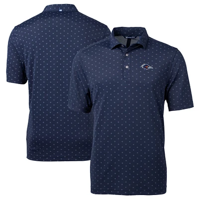 Men's Cutter & Buck  Navy UTSA Roadrunners Big Tall Virtue Eco Pique Tile Print Recycled DryTec Polo