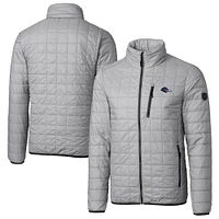 Men's Cutter & Buck  Gray UTSA Roadrunners Big Tall Rainier PrimaLoft Eco Insulated Full-Zip Puffer Jacket