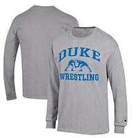 Men's Champion  Gray Duke Blue Devils Icon Logo