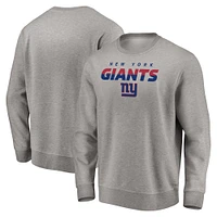 Men's Gray New York Giants Elevate Play Pullover Sweatshirt