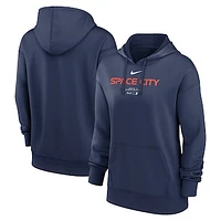 Women's Nike Navy Houston Astros City Connect Practice Performance Pullover Hoodie