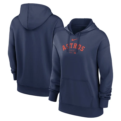 Women's Nike Navy Houston Astros Authentic Collection Performance Pullover Hoodie