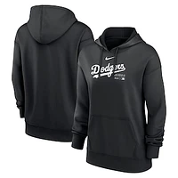 Women's Nike Black Los Angeles Dodgers Authentic Collection Performance Pullover Hoodie