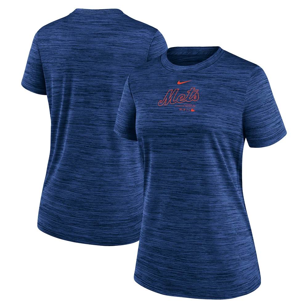 Women's Nike Royal New York Mets Authentic Collection Velocity Performance T-Shirt