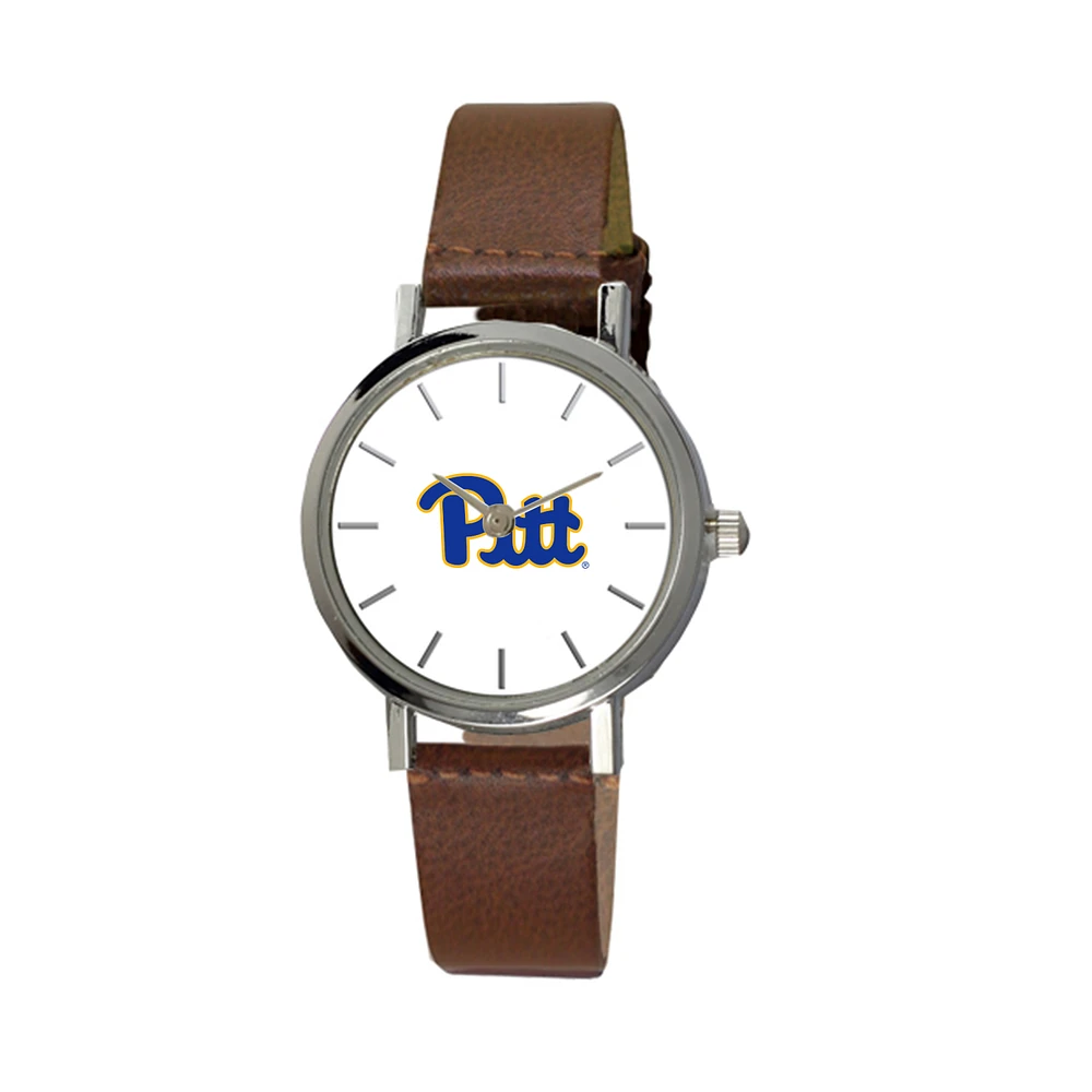 Women's Brown Pittsburgh at Bradford Panthers Plexus Leather Watch
