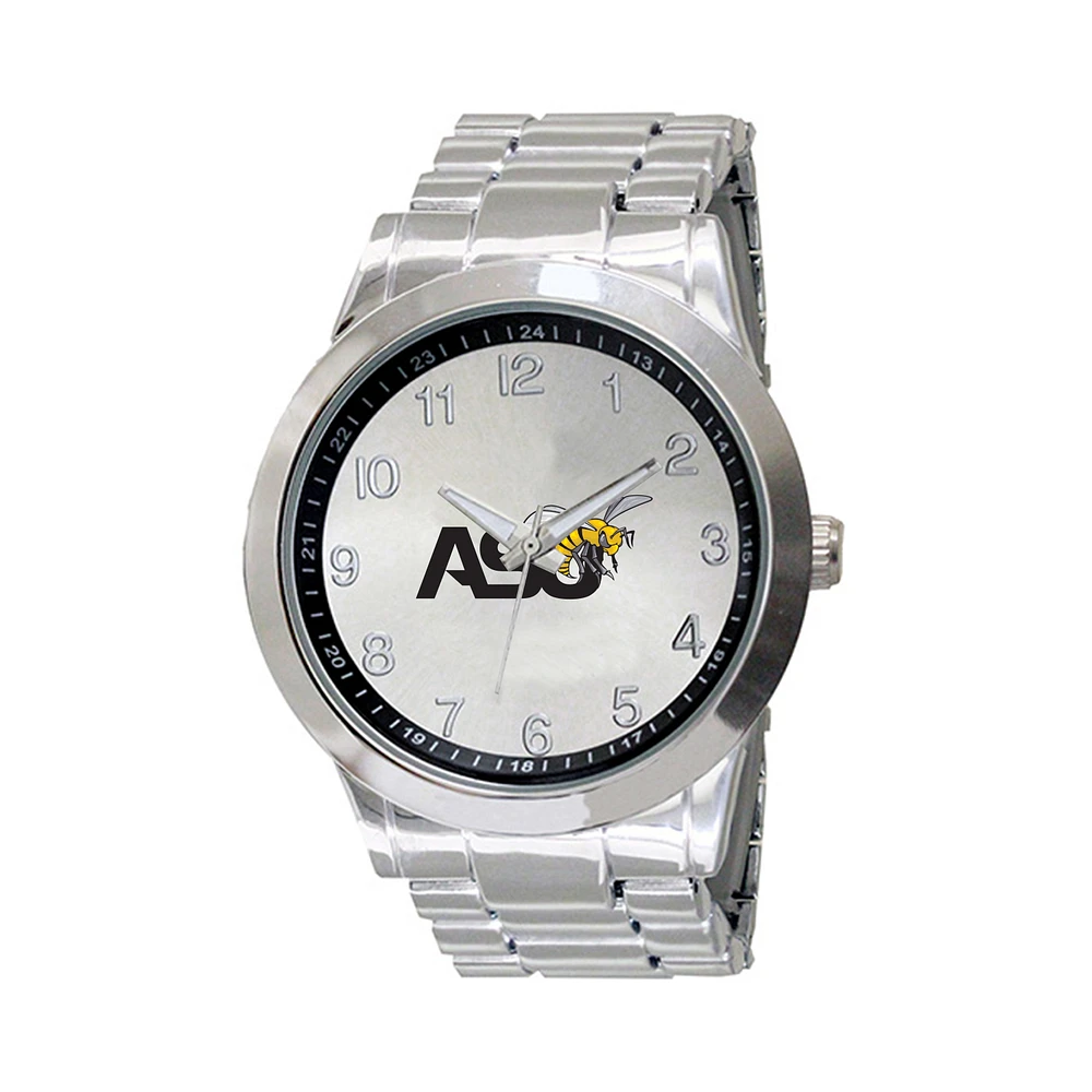 Men's Silver Alabama State Hornets Integris Stainless Steel Watch