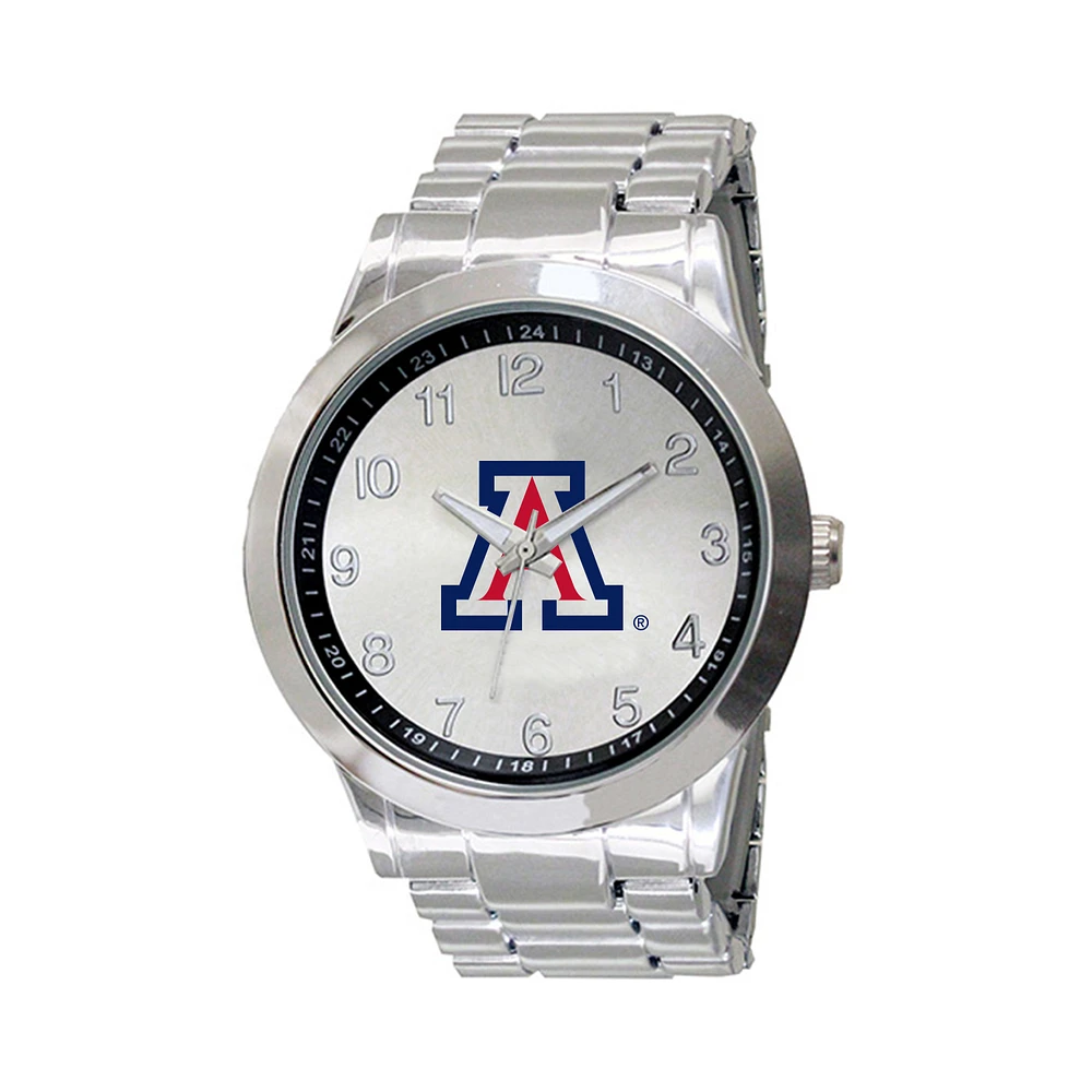 Men's Silver Arizona Wildcats Integris Stainless Steel Watch