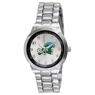 Women's Silver Tulane Green Wave Integris Stainless Steel Watch