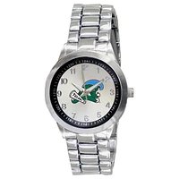 Women's Silver Tulane Green Wave Integris Stainless Steel Watch