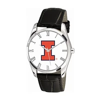 Women's Black Illinois Fighting Illini Berkeley Leather Watch