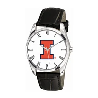 Women's Black Illinois Fighting Illini Berkeley Leather Watch