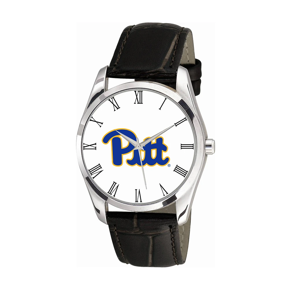 Women's Black Pittsburgh at Bradford Panthers Berkeley Leather Watch