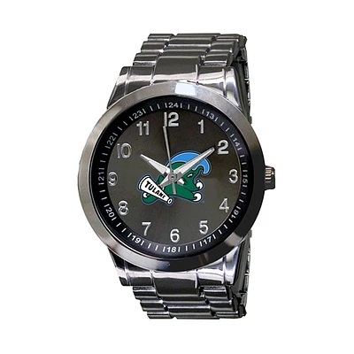 Men's Gunmetal Tulane Green Wave Integris Stainless Steel Watch