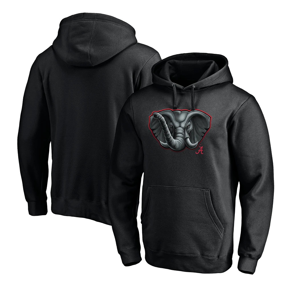Men's Black Alabama Crimson Tide Midnight Mascot Pullover Hoodie