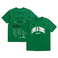 Unisex Bleacher Report x Mitchell & Ness Kelly Green Boston Celtics World Tour T-Shirt