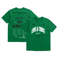 Unisex Bleacher Report x Mitchell & Ness Kelly Green Boston Celtics World Tour T-Shirt