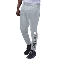 Men's MSX by Michael Strahan Gray Pittsburgh Steelers Lounge Jogger Pants