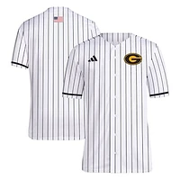 Men's adidas White Grambling Tigers Replica Baseball Jersey