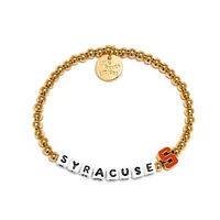 Little Words Project Syracuse Orange 14k Waterproof Gold Bracelet