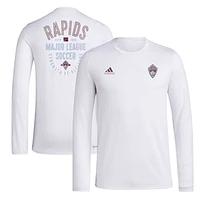 Men's adidas White Colorado Rapids Local Stoic Long Sleeve T-Shirt