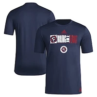 Men's adidas Navy New England Revolution 2024 Jersey Hook AEROREADY T-Shirt