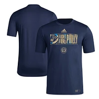 Men's adidas Navy Philadelphia Union 2024 Jersey Hook AEROREADY T-Shirt