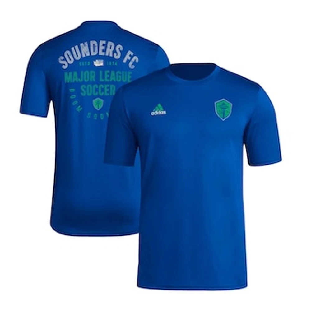 Men's adidas Blue Seattle Sounders FC Local Stoic T-Shirt