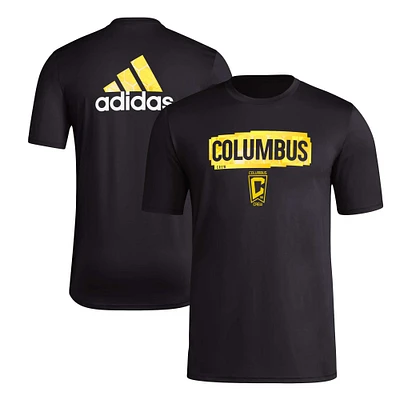 Men's adidas Black Columbus Crew Local Pop AEROREADY T-Shirt