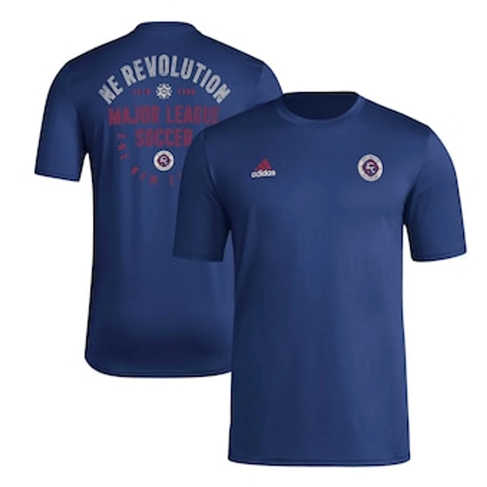 Men's adidas Navy New England Revolution Local Stoic T-Shirt