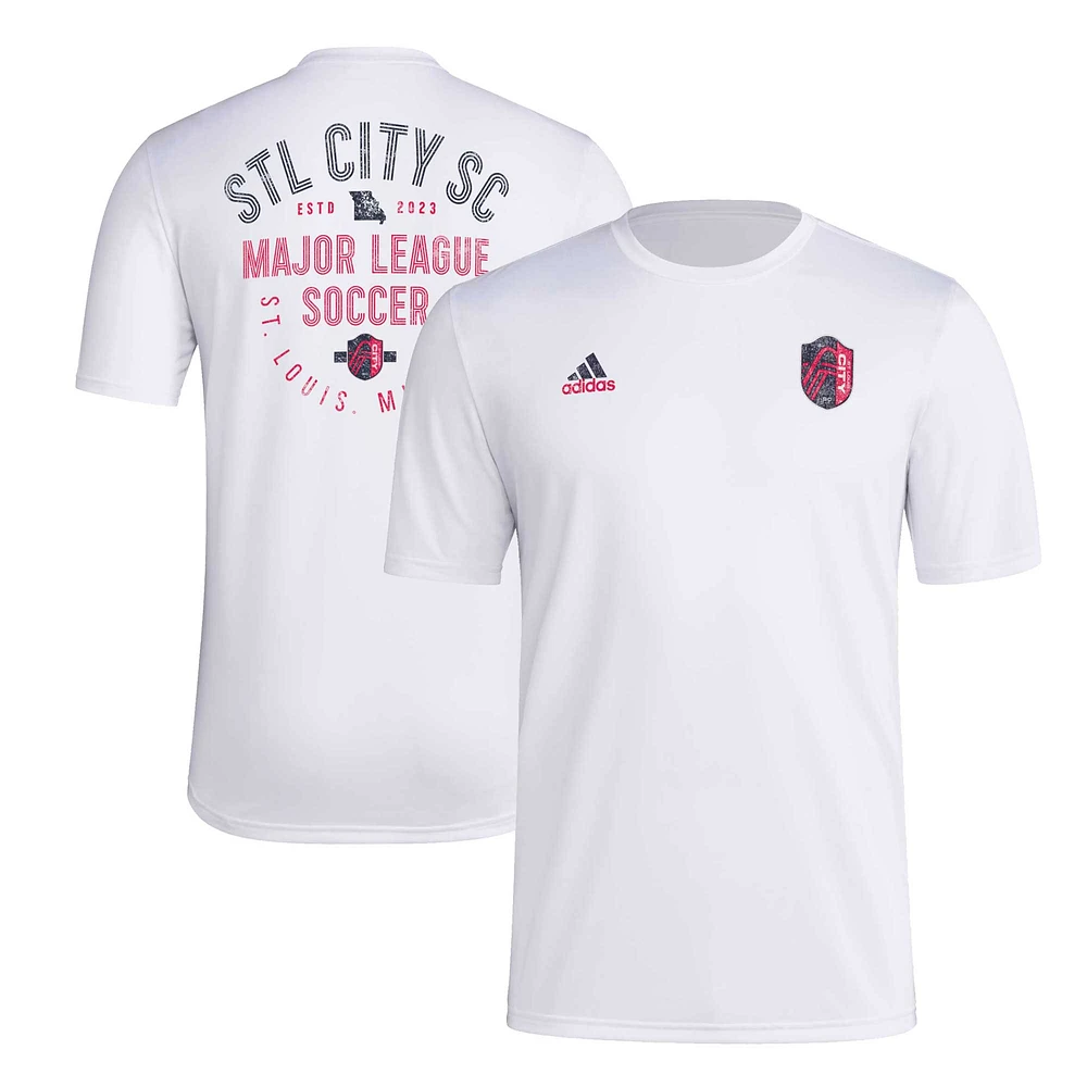 Men's adidas White St. Louis City SC AEROREADY Local Stoic T-Shirt