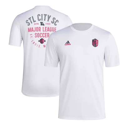 Men's adidas White St. Louis City SC AEROREADY Local Stoic T-Shirt