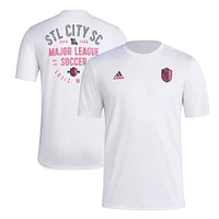 Men's adidas White St. Louis City SC AEROREADY Local Stoic T-Shirt