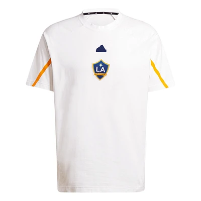 Men's adidas White LA Galaxy 2024 Travel Raglan T-Shirt