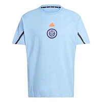 Men's adidas Sky Blue New York City FC 2024 Travel Raglan T-Shirt