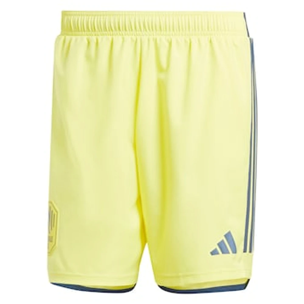 Men's adidas Yellow Nashville SC 2024 Home Authentic Shorts