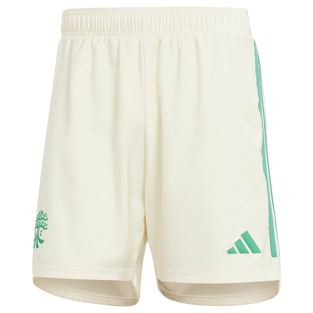 Men's adidas Cream Austin FC 2024 Away Authentic Shorts