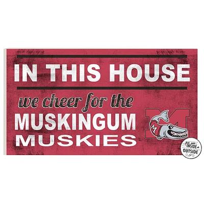 Muskingum Muskies 11" x 20" Indoor/Outdoor In This House Sign