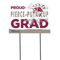 Pierce College Raiders 18" x 24" Grad Yard Sign