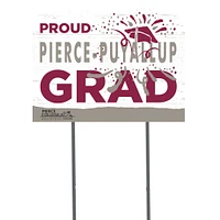 Pierce College Raiders 18" x 24" Grad Yard Sign