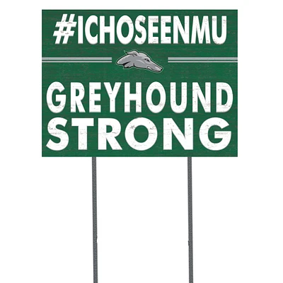 Eastern New Mexico Greyhounds 18'' x 24'' I Chose Lawn Sign