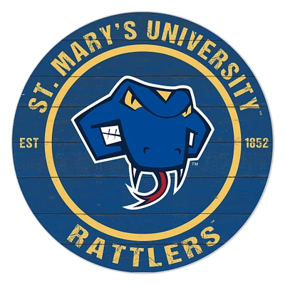 St. Mary's University Rattlers 20'' x 20'' Indoor/Outdoor Team Color Circle Sign