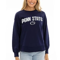 Women's  Navy Penn State Nittany Lions Yvette Pullover Sweatshirt