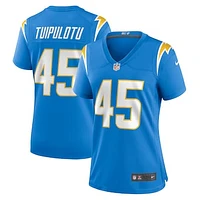 Women's Nike Tuli Tuipulotu Powder Blue Los Angeles Chargers Team Game Jersey