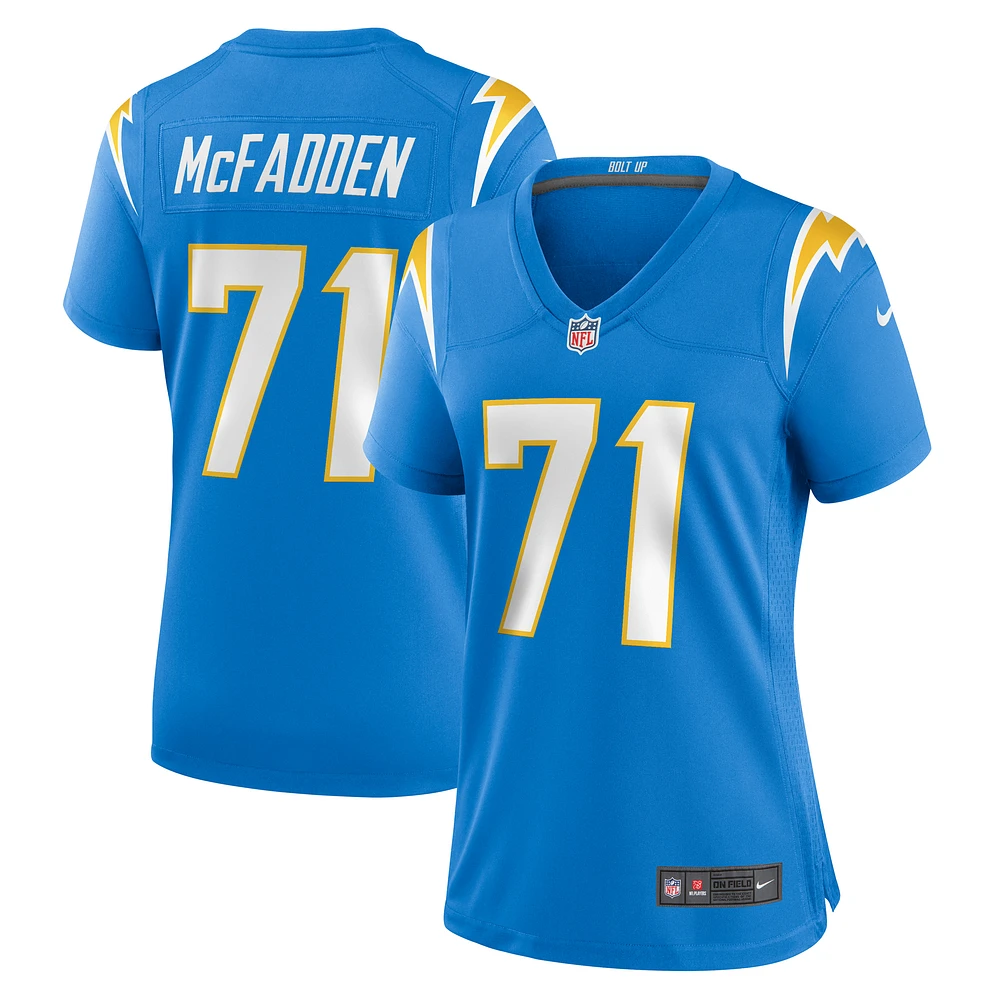 Women's Nike Jordan McFadden Powder Blue Los Angeles Chargers Team Game Jersey