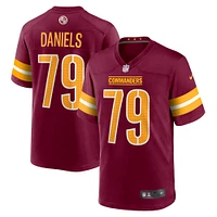 Men's Nike Braeden Daniels Burgundy Washington Commanders Team Game Jersey