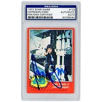 Harrison Ford 1977 Topps Star Wars Luke Skywalker #123 PSA/DNA Authenticated Card