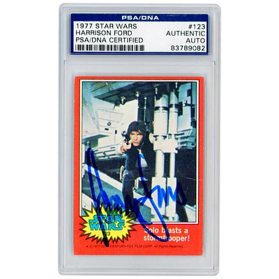 Harrison Ford 1977 Topps Star Wars Luke Skywalker #123 PSA/DNA Authenticated Card