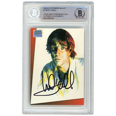 Mark Hamill Star Wars Autographed 1993-95 Topps Galaxy #3 BAS Authenticated Card - The Steve Grad Collection