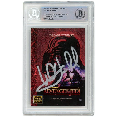 Mark Hamill Star Wars Autographed 1993-95 Topps Galaxy #73 BAS Authenticated Card - The Steve Grad Collection