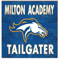 Milton Academy Mustangs 10" x 10" Team Color Tailgater Sign